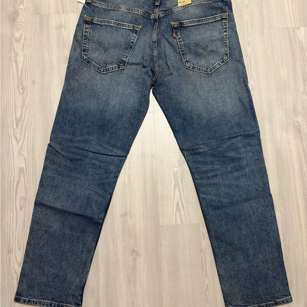 Levi's Men's Straight Fit Jeans in Dark Blue 32 x 30